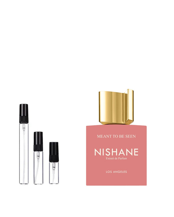 Nishane Meant to Be Seen Extrait de Parfum Sample – 2, 5 of 10 ml decant in glazen sprayflesje
