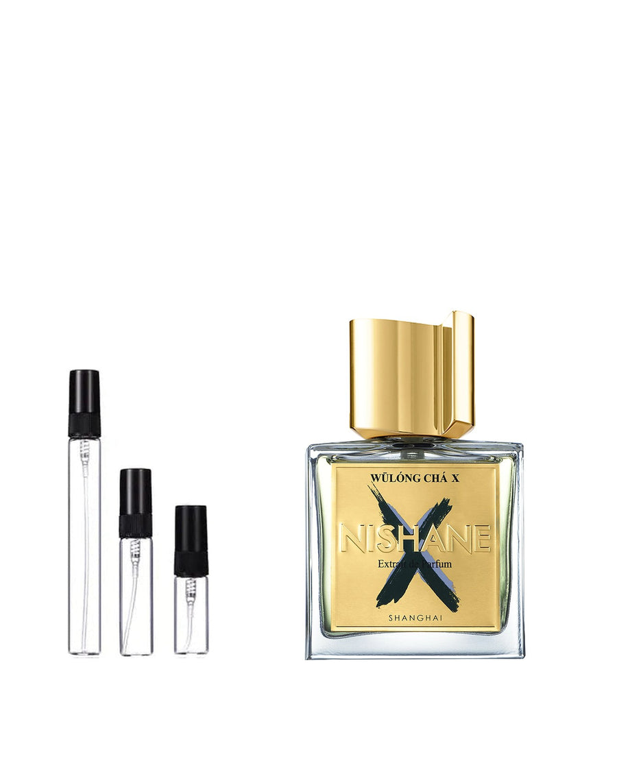 Nishane Wūlóng Chá X sample – decant in glazen sprayflesje (2, 5 of 10 ml)