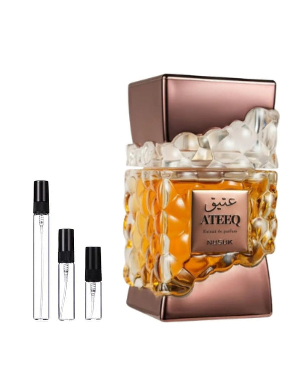 Nusuk Ateeq sample – decant in glazen sprayflesje (2, 5 of 10 ml)