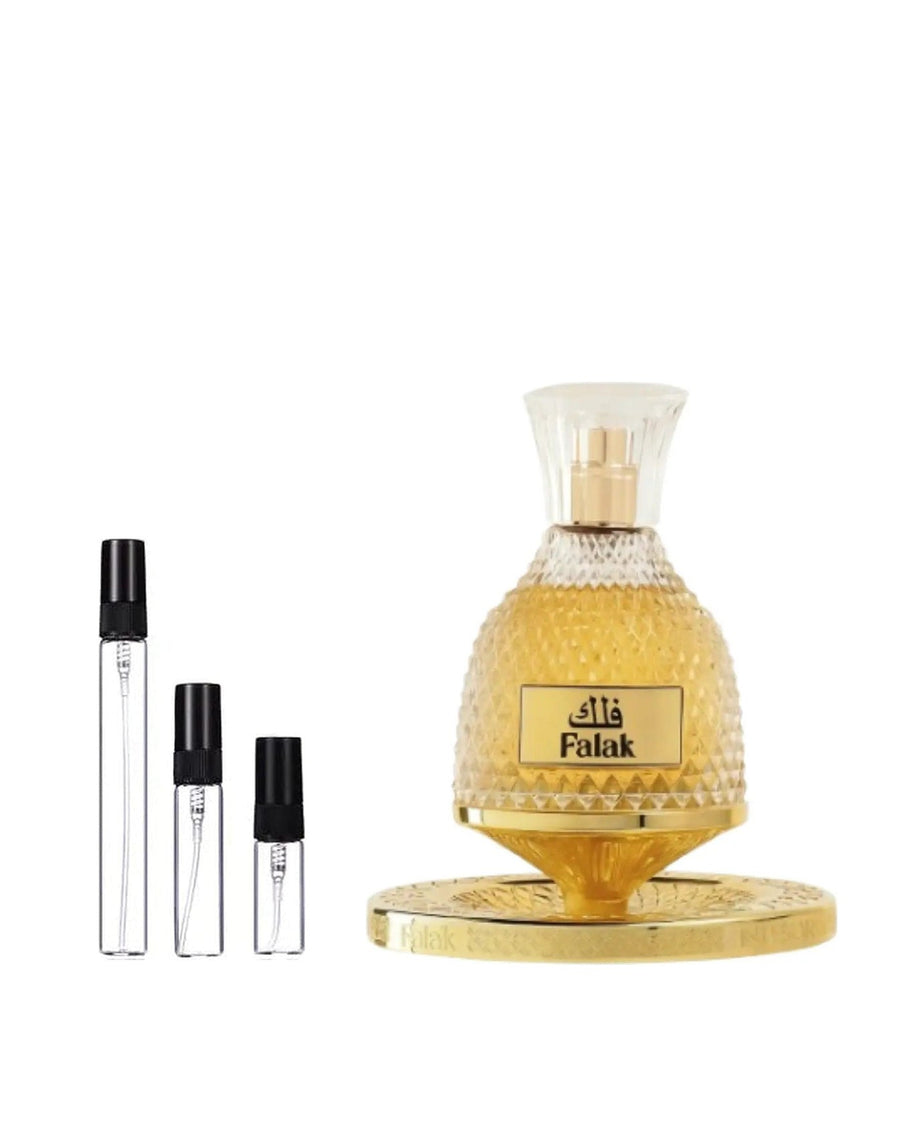 Nusuk Falak sample – decant in glazen sprayflesje (2, 5 of 10 ml)