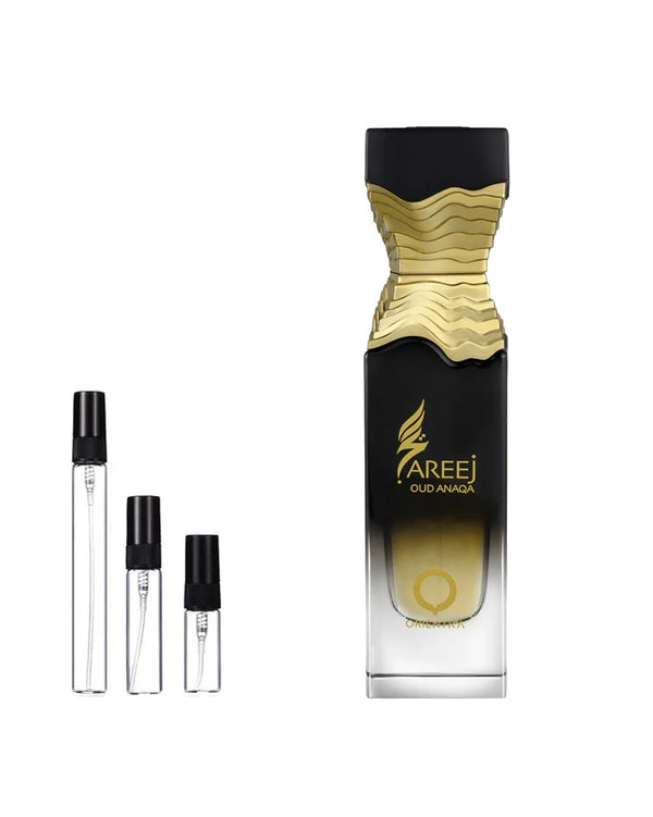 Orientica Areej Oud Anaqa sample – decant in glazen sprayflesje (2, 5 of 10 ml)