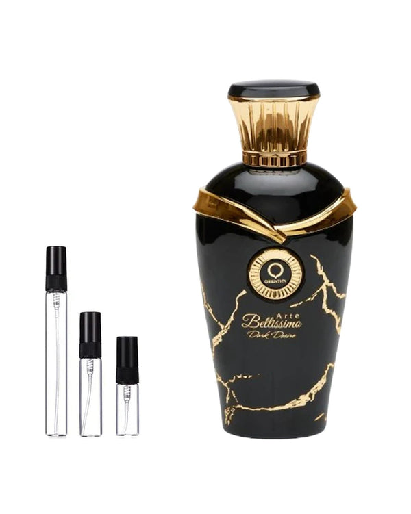 Orientica Arte Bellissimo Dark Desire sample – decant in glazen sprayflesje (2, 5 of 10 ml)