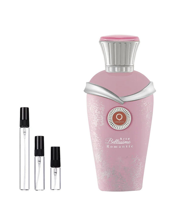 Orientica Arte Bellissimo Romantic sample – decant in glazen sprayflesje (2, 5 of 10 ml)