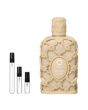 Orientica Desert Dusk sample – decant in glazen sprayflesje (2, 5 of 10 ml)