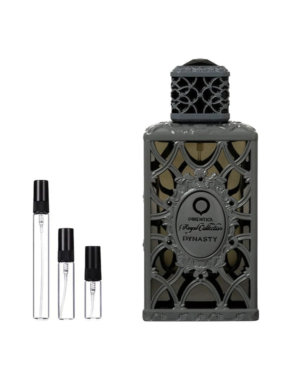 Orientica Dynasty sample – decant in glazen sprayflesje (2, 5 of 10 ml)