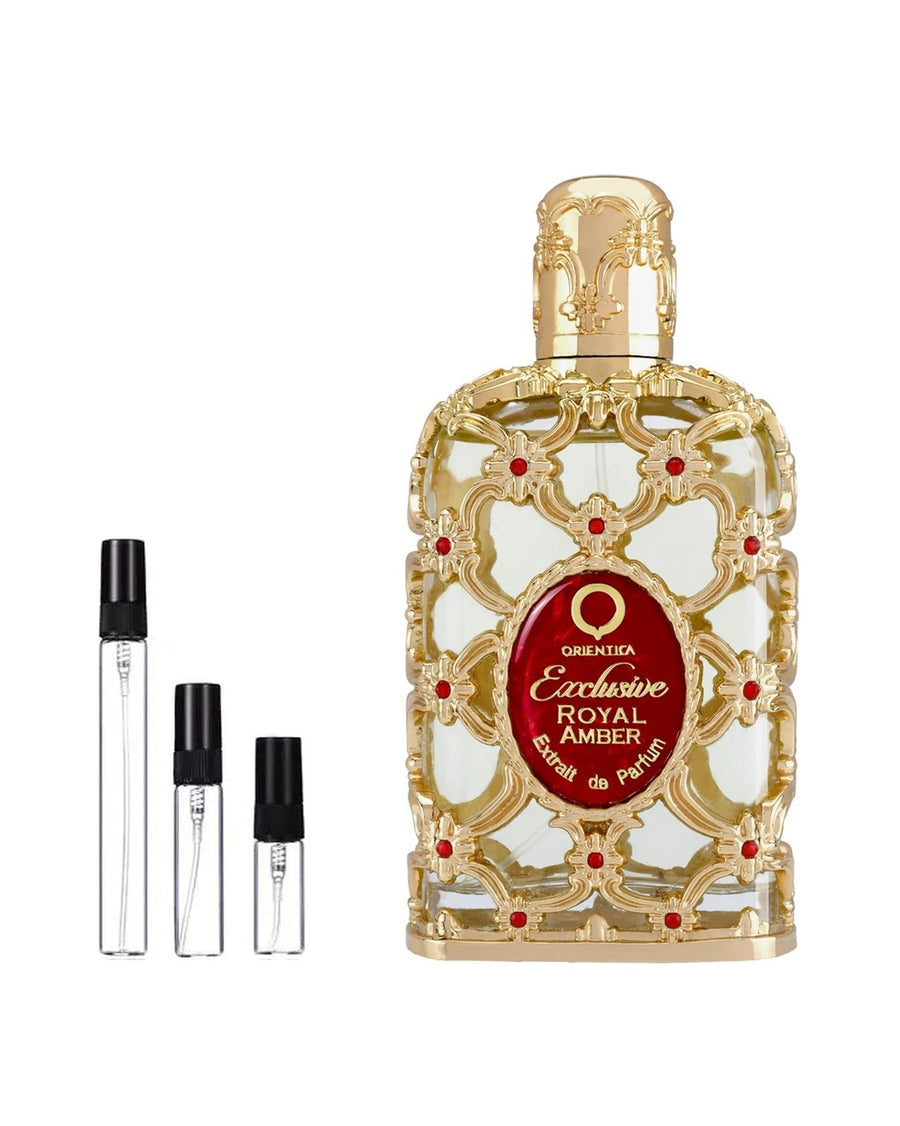 Orientica Exclusive Royal Amber sample – decant in glazen sprayflesje (2, 5 of 10 ml)