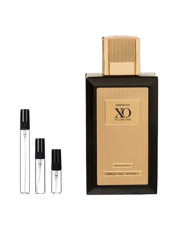 Orientica Xclusif Oud Single Malt Whiskey sample – decant in glazen sprayflesje (2, 5 of 10 ml)