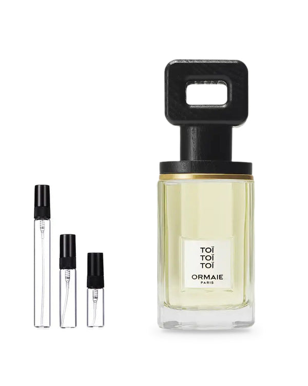 Ormaie Toi Toi Toi sample – decant in glazen sprayflesje (2, 5 of 10 ml)
