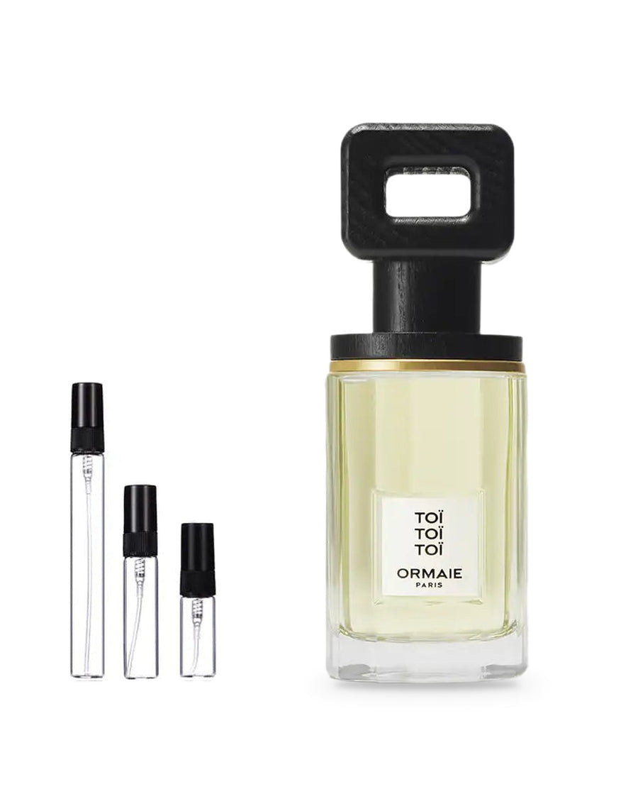 Ormaie Toi Toi Toi sample – decant in glazen sprayflesje (2, 5 of 10 ml)