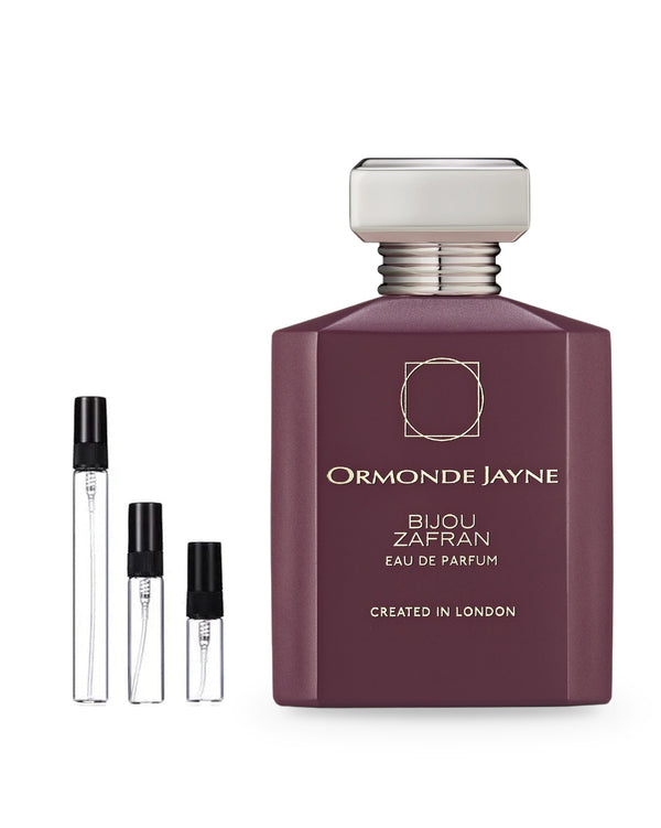 Ormonde Jayne Bijou Zafran sample – decant in glazen sprayflesje (2, 5 of 10 ml)