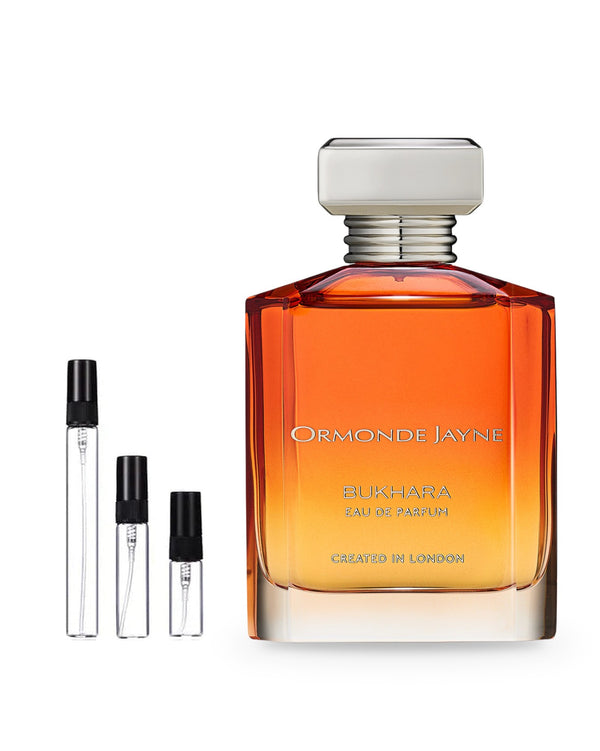 Ormonde Jayne Bukhara sample – decant in glazen sprayflesje (2, 5 of 10 ml)