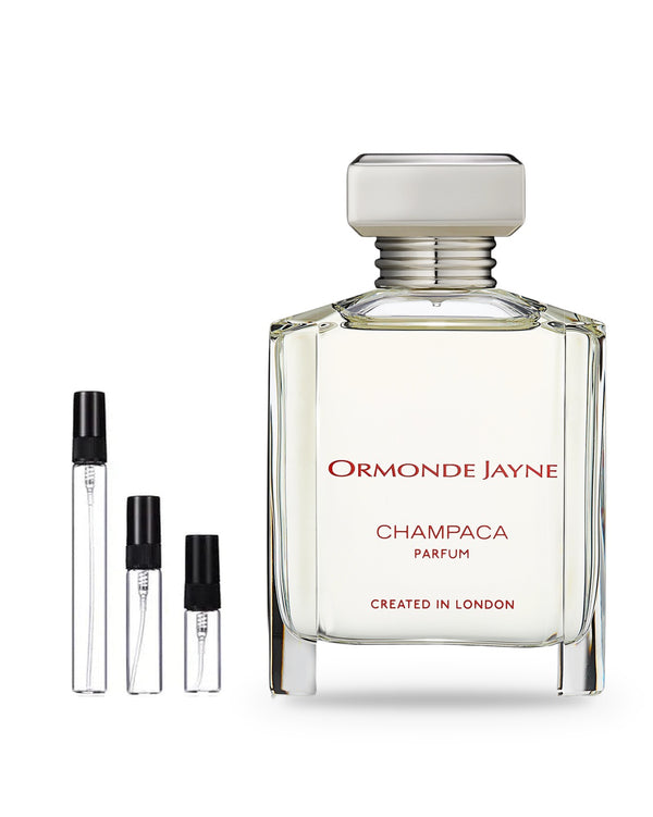 Ormonde Jayne Champaca sample – decant in glazen sprayflesje (2, 5 of 10 ml)