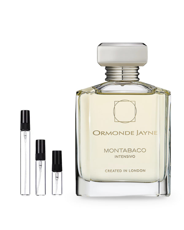 Ormonde Jayne Montabaco Intensivo sample – decant in glazen sprayflesje (2, 5 of 10 ml)