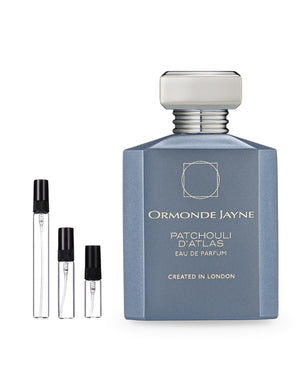 Ormonde Jayne Patchouli d'Atlas sample – decant in glazen sprayflesje (2, 5 of 10 ml)