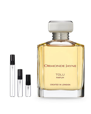 Ormonde Jayne Tolu sample – decant in glazen sprayflesje (2, 5 of 10 ml)