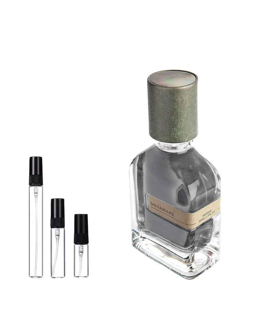 Orto Parisi Megamare sample – decant in glazen sprayflesje (2, 5 of 10 ml)