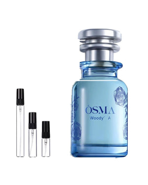 Osma Woody A sample – decant in glazen sprayflesje (2, 5 of 10 ml)