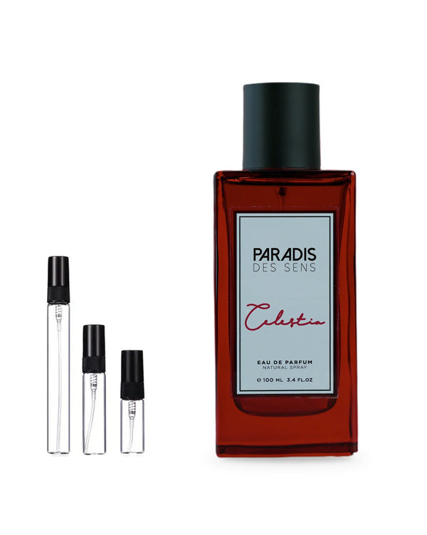 Paradis des Sens Celestia sample – decant in glazen sprayflesje (2, 5 of 10 ml)