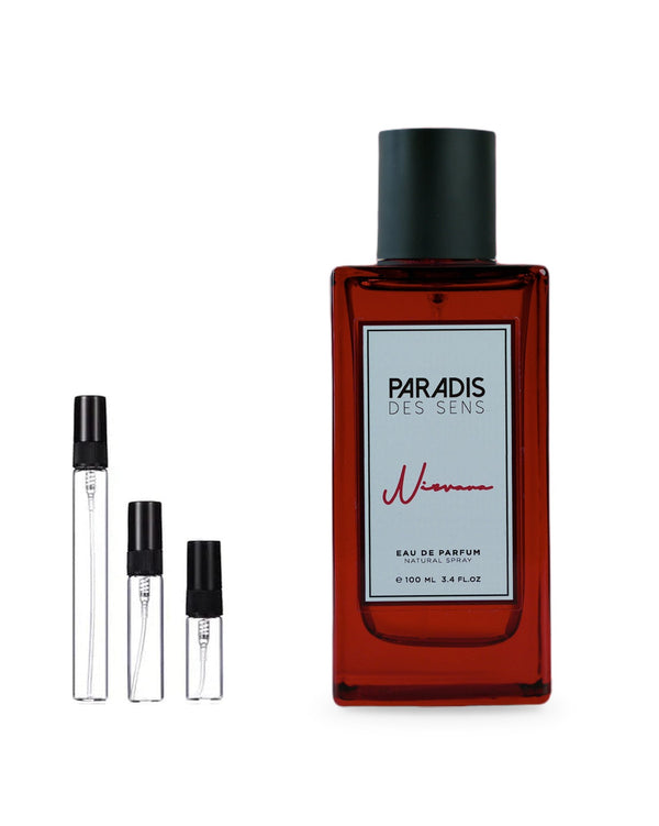 Paradis des Sens Nirvana sample – decant in glazen sprayflesje (2, 5 of 10 ml)