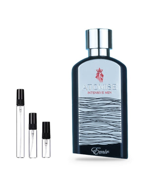 Paris Corner Atomise Intensive Men Sample – 2, 5 of 10 ml decant in glazen sprayflesje