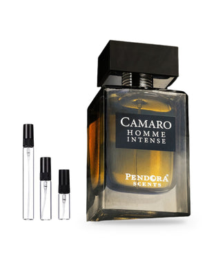 Paris Corner Camaro Homme Intense sample – decant in glazen sprayflesje (2, 5 of 10 ml)