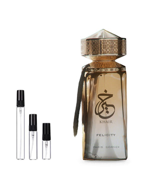 Paris Corner Khair Felicity sample – decant in glazen sprayflesje (2, 5 of 10 ml)