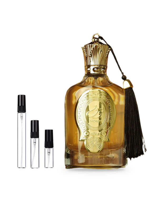 Paris Corner Nouf sample – decant in glazen sprayflesje (2, 5 of 10 ml)