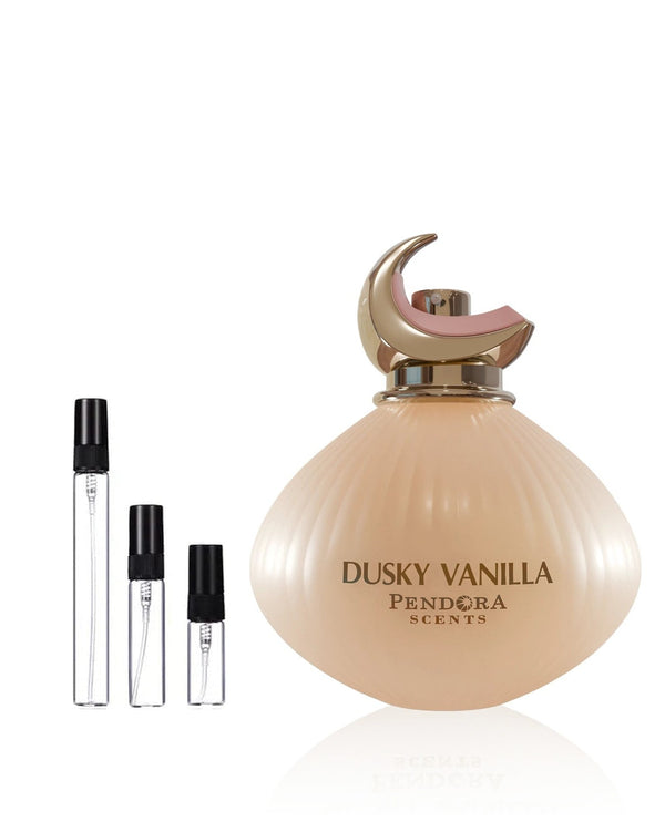 Pendora Scents Dusky Vanilla sample – decant in glazen sprayflesje (2, 5 of 10 ml)