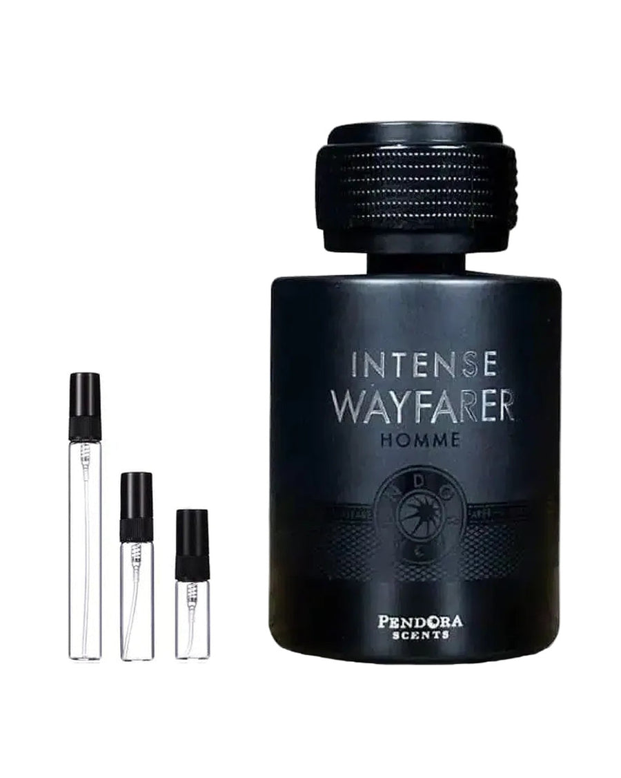 Pendora Scents Intense Wayfarer sample – decant in glazen sprayflesje (2, 5 of 10 ml)