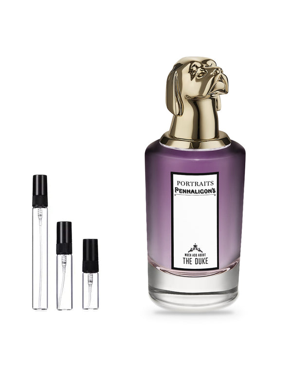 Penhaligon's Much Ado About The Duke sample – decant in glazen sprayflesje (2, 5 of 10 ml)