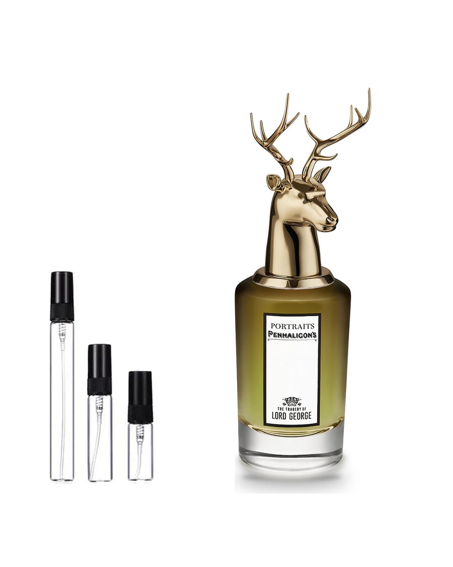 Penhaligon's The Tragedy of Lord George sample – decant in glazen sprayflesje (2, 5 of 10 ml)