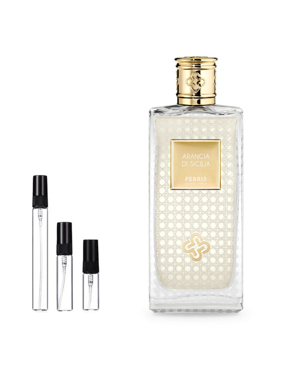 Perris Monte Carlo Arancia di Sicilia sample – decant in glazen sprayflesje (2, 5 of 10 ml)