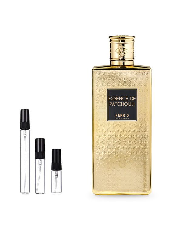 Perris Monte Carlo Essence de Patchouli sample – decant in glazen sprayflesje (2, 5 of 10 ml)