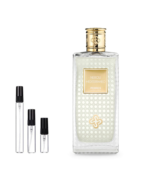 Perris Monte Carlo Neroli Mediterraneo sample – decant in glazen sprayflesje (2, 5 of 10 ml)