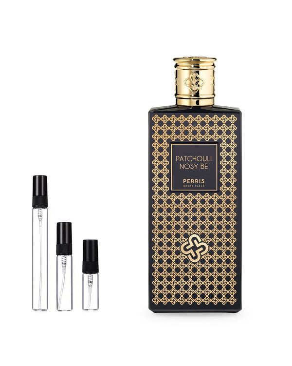 Perris Monte Carlo Patchouli Nosy Be sample – decant in glazen sprayflesje (2, 5 of 10 ml)