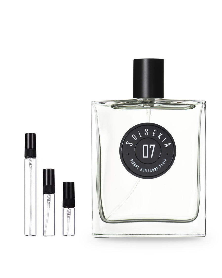 Pierre Guillaume Paris 07 Solsekia sample – decant in glazen sprayflesje (2, 5 of 10 ml)