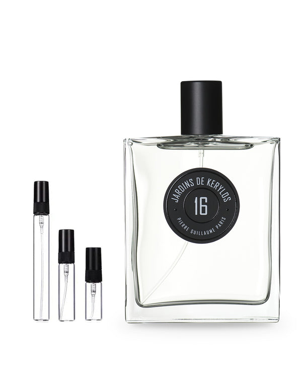 Pierre Guillaume Paris 16 Jardins de Kerylos sample – decant in glazen sprayflesje (2, 5 of 10 ml)