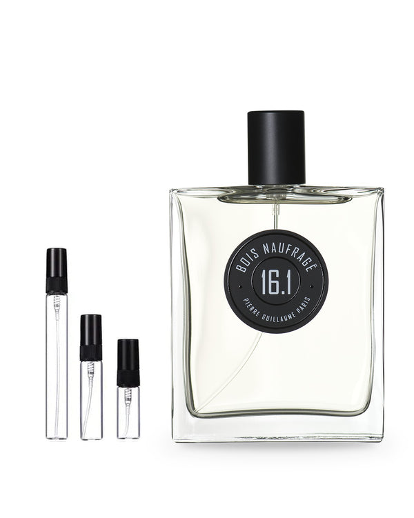 Pierre Guillaume Paris 16.1 Bois Naufrage sample – decant in glazen sprayflesje (2, 5 of 10 ml)