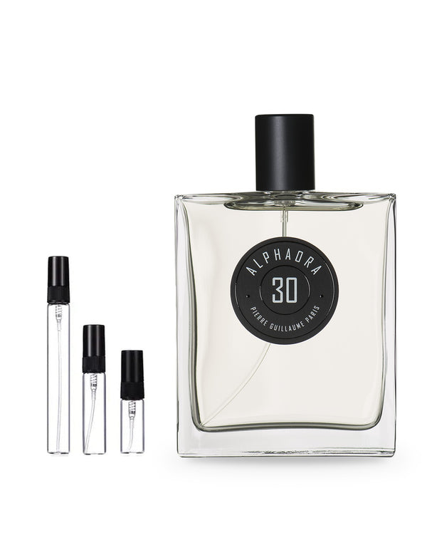Pierre Guillaume Paris 30 Alphaora sample – decant in glazen sprayflesje (2, 5 of 10 ml)