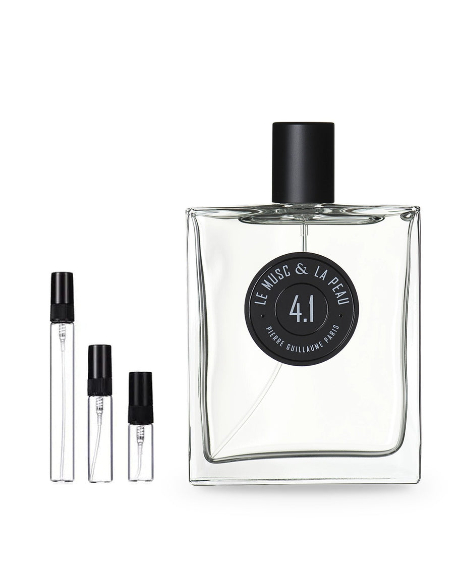 Pierre Guillaume Paris 4.1 Le Musc & La Peau sample – decant in glazen sprayflesje (2, 5 of 10 ml)