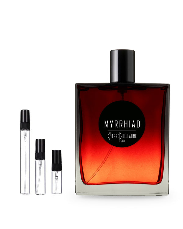 Pierre Guillaume Paris Myrrhiad sample – decant in glazen sprayflesje (2, 5 of 10 ml)