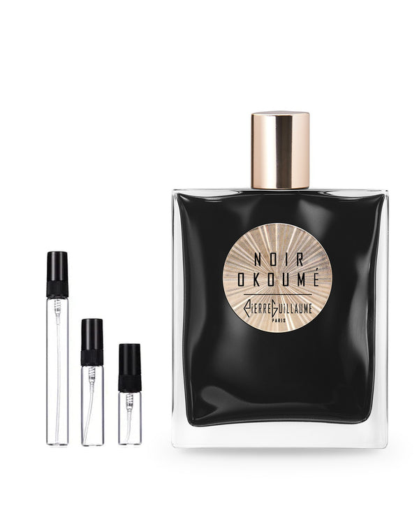 Pierre Guillaume Paris Noir Okoume sample – decant in glazen sprayflesje (2, 5 of 10 ml)