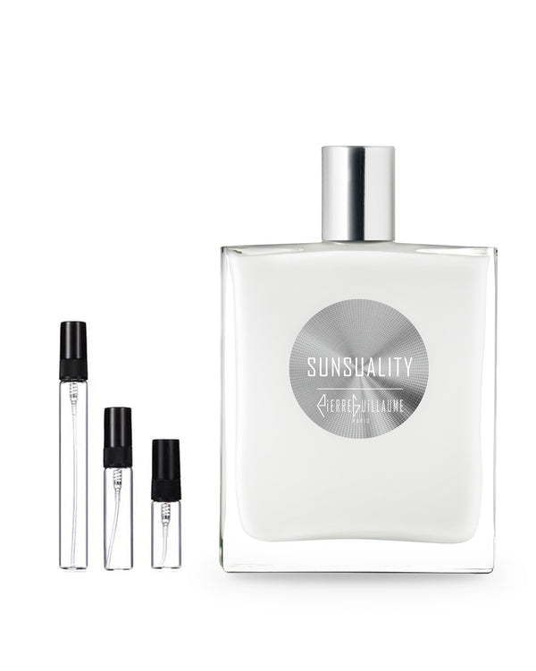 Pierre Guillaume Paris Sunsuality sample – decant in glazen sprayflesje (2, 5 of 10 ml)