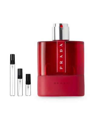Prada Luna Rossa Sport sample – decant in glazen sprayflesje (2, 5 of 10 ml)