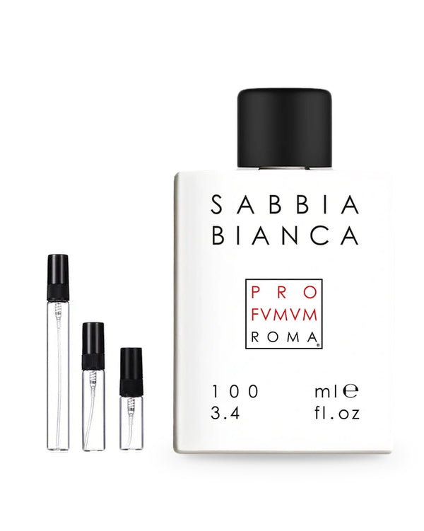 Profumum Roma Sabbia Bianca sample – decant in glazen sprayflesje (2, 5 of 10 ml)