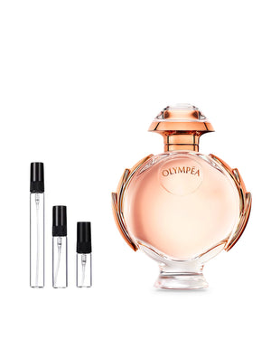 Rabanne Olympéa sample – decant in glazen sprayflesje (2, 5 of 10 ml)