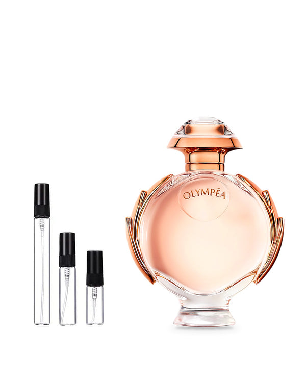 Rabanne Olympéa sample – decant in glazen sprayflesje (2, 5 of 10 ml)