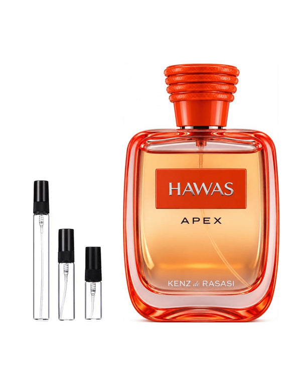 Rasasi Hawas Apex - Kenz De Rasasi sample – decant in glazen sprayflesje (2, 5 of 10 ml)