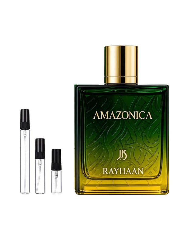 Rayhaan Amazonica sample – decant in glazen sprayflesje (2, 5 of 10 ml)