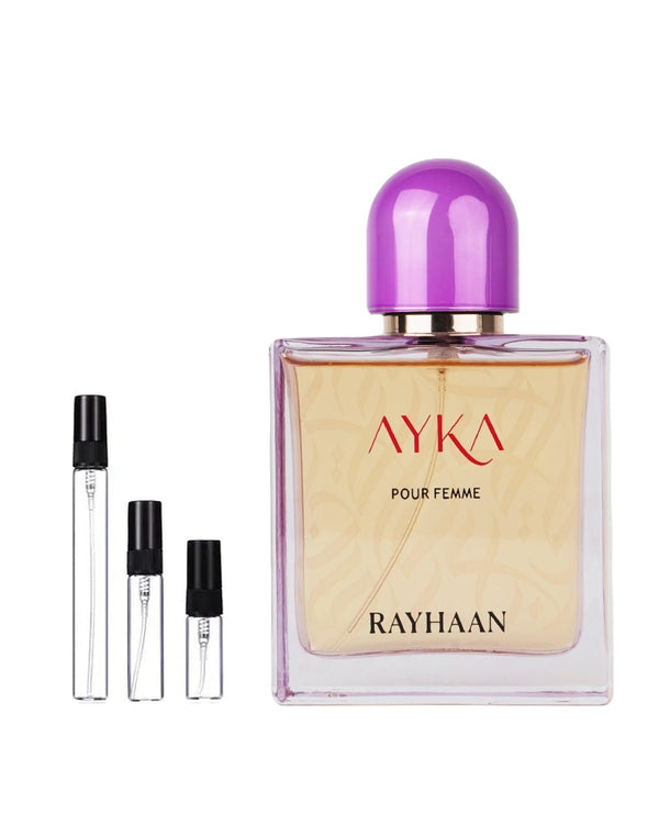 Rayhaan Ayka sample – decant in glazen sprayflesje (2, 5 of 10 ml)
